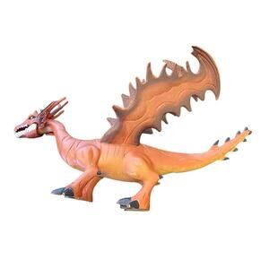 Wolverine Holding Chomping Giants Dragon Red Fantasy Dragon Action Figure